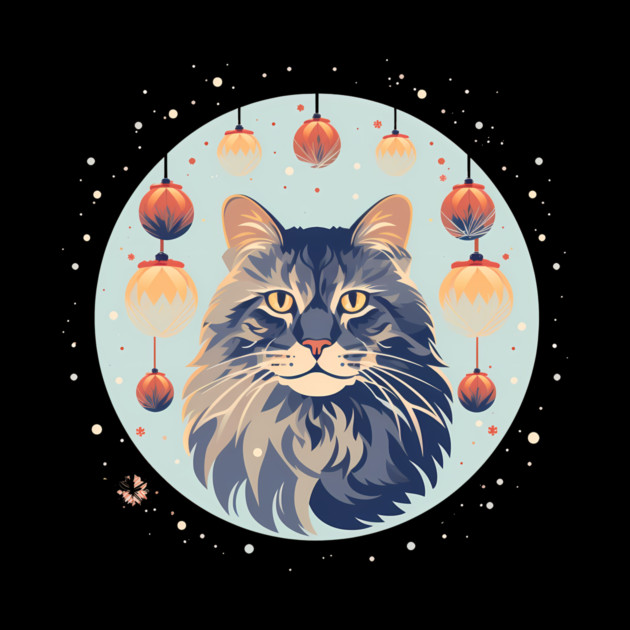 Maine Coon Cat Xmas Xmas Ornament, Love Cats by logiamerch