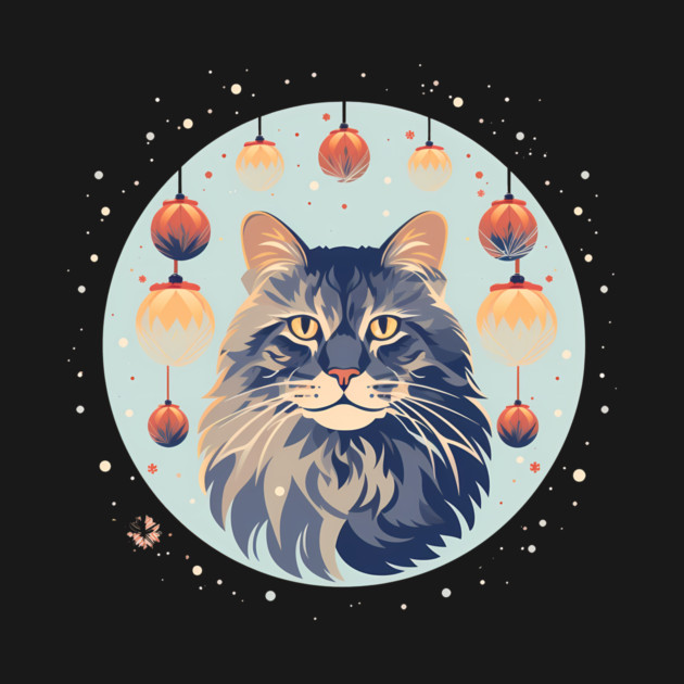 Maine Coon Cat Xmas Xmas Ornament, Love Cats by logiamerch