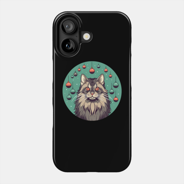 Maine Coon Cat Xmas Xmas Ornament, Love Cats Phone Case by logiamerch