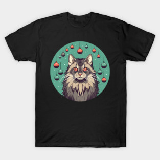 Maine Coon Cat Xmas Xmas Ornament, Love Cats T-Shirt