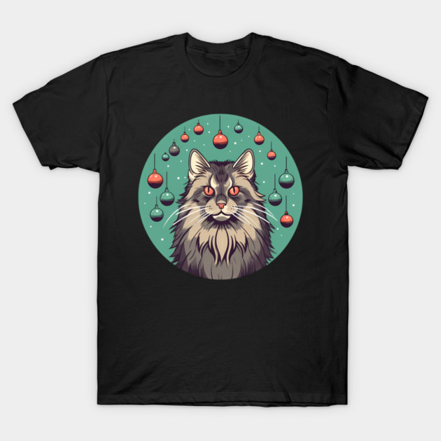 Maine Coon Cat Xmas Xmas Ornament, Love Cats T-Shirt by logiamerch