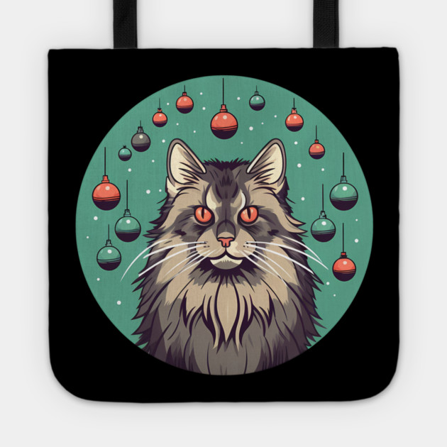 Maine Coon Cat Xmas Xmas Ornament, Love Cats Tote by logiamerch