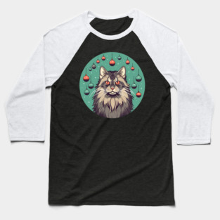Maine Coon Cat Xmas Xmas Ornament, Love Cats Baseball T-Shirt