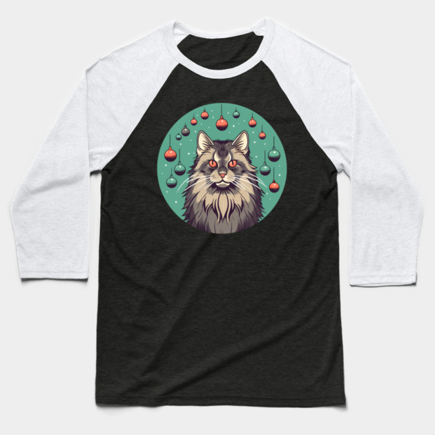 Maine Coon Cat Xmas Xmas Ornament, Love Cats Baseball T-Shirt by logiamerch