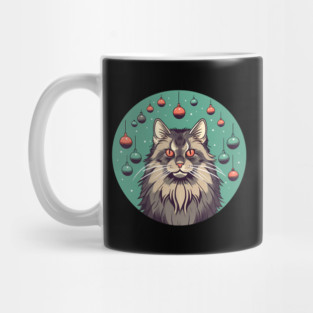 Maine Coon Cat Xmas Xmas Ornament, Love Cats Mug