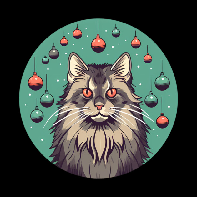 Maine Coon Cat Xmas Xmas Ornament, Love Cats by logiamerch