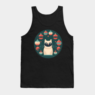 Manx Cat Xmas Xmas Ornament, Love Cats Tank Top