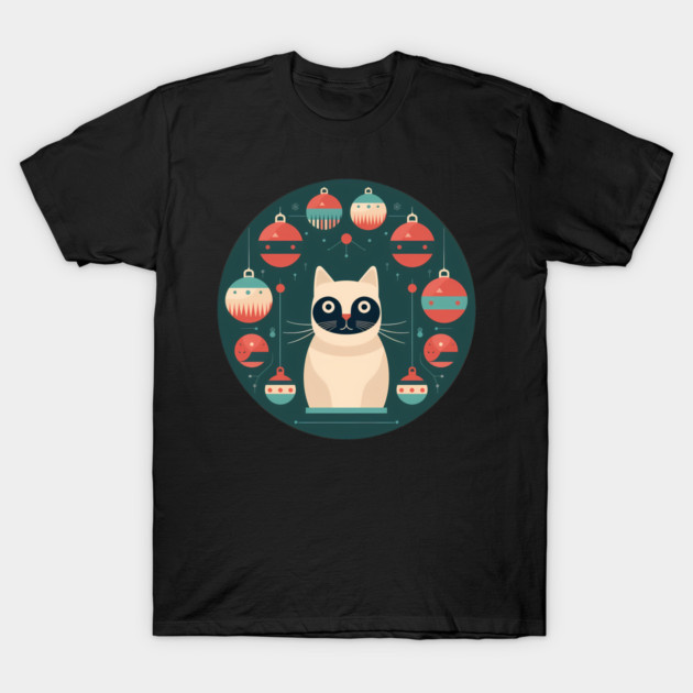 Manx Cat Xmas Xmas Ornament, Love Cats T-Shirt by logiamerch