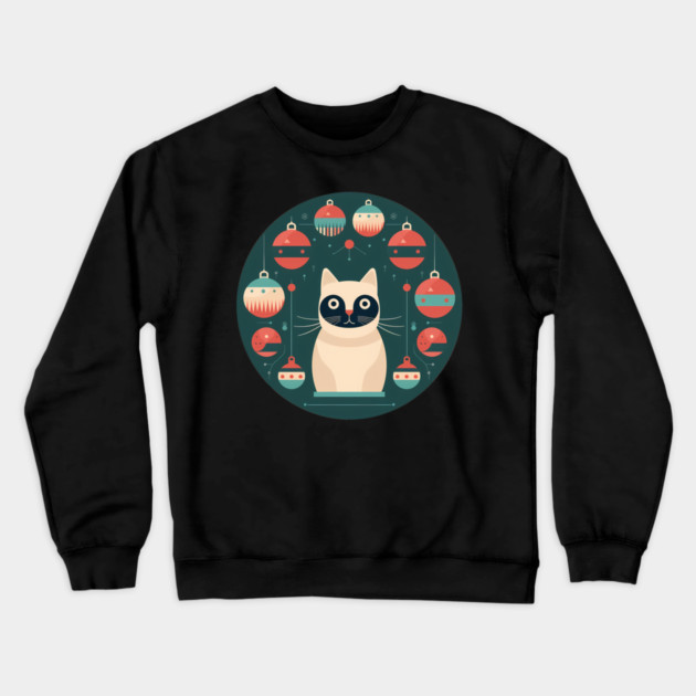 Manx Cat Xmas Xmas Ornament, Love Cats Crewneck Sweatshirt by logiamerch