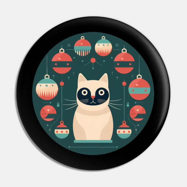 Manx Cat Xmas Xmas Ornament, Love Cats Pin by logiamerch