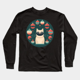 Manx Cat Xmas Xmas Ornament, Love Cats Long Sleeve T-Shirt