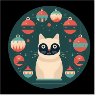 Manx Cat Xmas Xmas Ornament, Love Cats Posters and Art