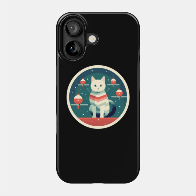 Manx Cat Xmas Xmas Ornament, Love Cats Phone Case by logiamerch