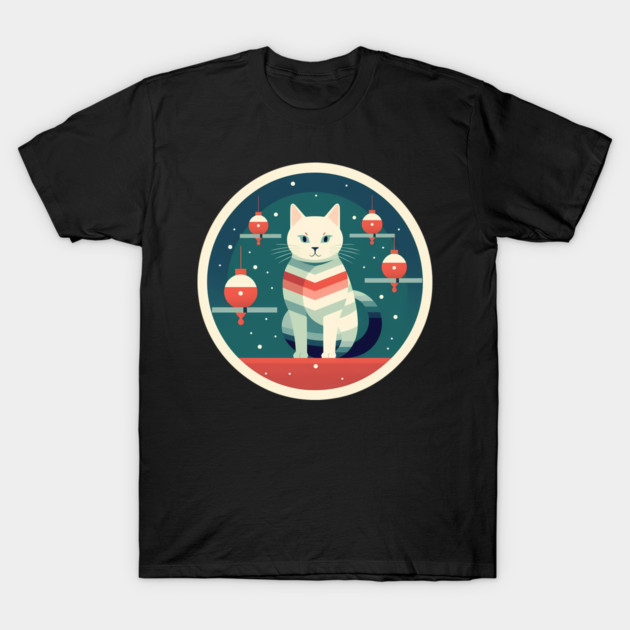 Manx Cat Xmas Xmas Ornament, Love Cats T-Shirt by logiamerch