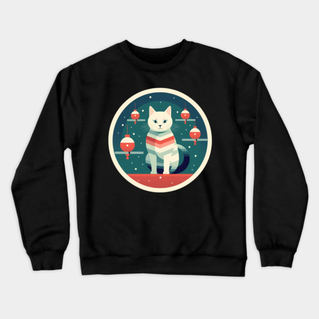 Manx Cat Xmas Xmas Ornament, Love Cats Crewneck Sweatshirt by logiamerch