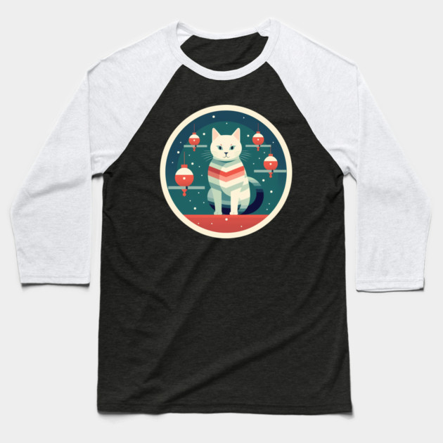 Manx Cat Xmas Xmas Ornament, Love Cats Baseball T-Shirt by logiamerch