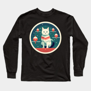 Manx Cat Xmas Xmas Ornament, Love Cats Long Sleeve T-Shirt