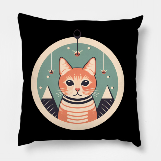 Manx Cat Xmas Xmas Ornament, Love Cats Pillow by logiamerch