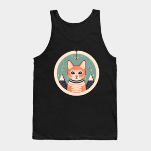 Manx Cat Xmas Xmas Ornament, Love Cats Tank Top
