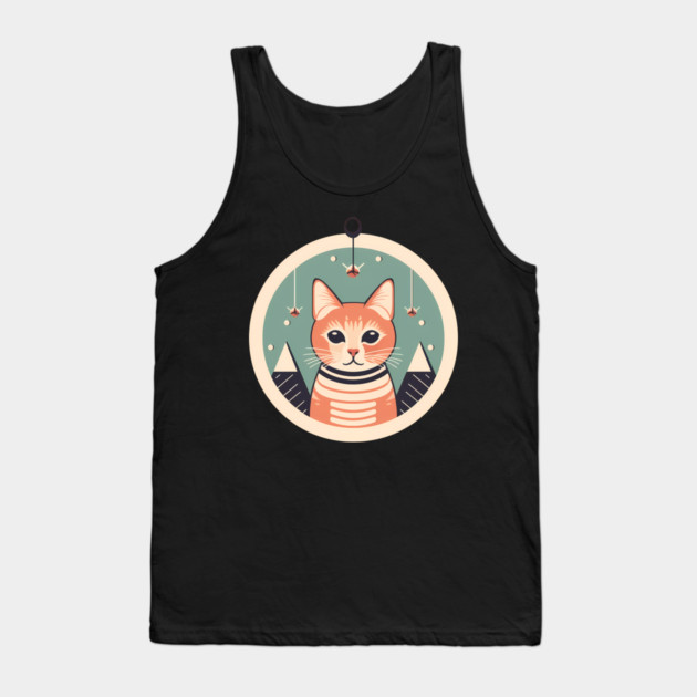Manx Cat Xmas Xmas Ornament, Love Cats Tank Top by logiamerch