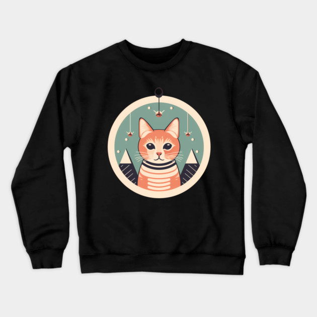 Manx Cat Xmas Xmas Ornament, Love Cats Crewneck Sweatshirt by logiamerch