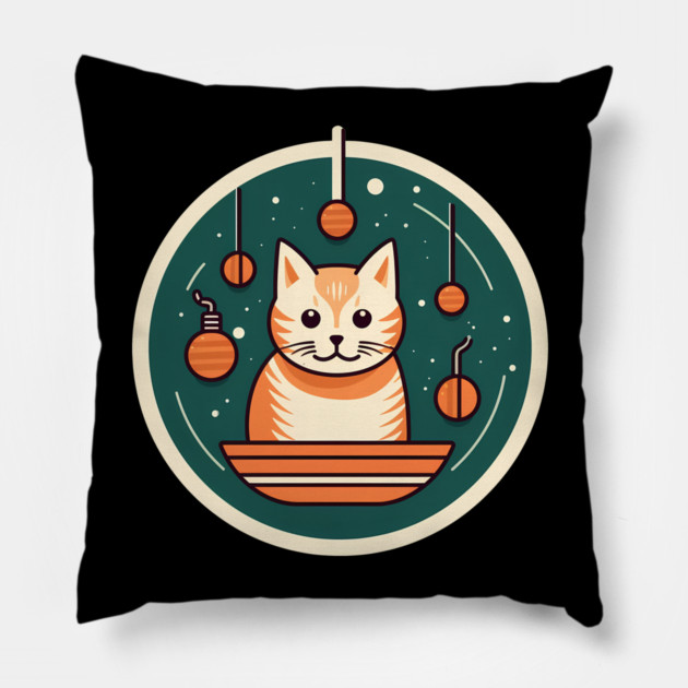 Manx Cat Xmas Xmas Ornament, Love Cats Pillow by logiamerch