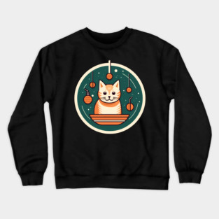Manx Cat Xmas Xmas Ornament, Love Cats Crewneck Sweatshirt