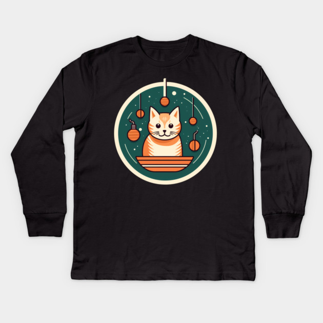 Manx Cat Xmas Xmas Ornament, Love Cats Kids Long Sleeve T-Shirt by logiamerch