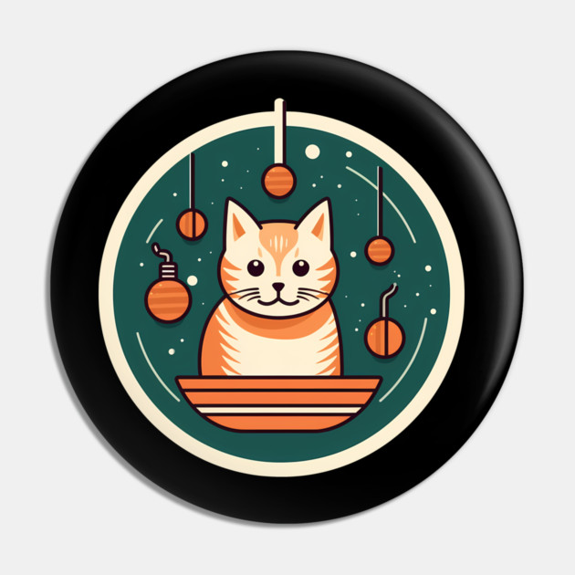 Manx Cat Xmas Xmas Ornament, Love Cats Pin by logiamerch