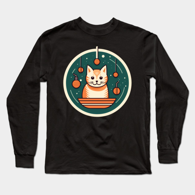 Manx Cat Xmas Xmas Ornament, Love Cats Long Sleeve T-Shirt by logiamerch