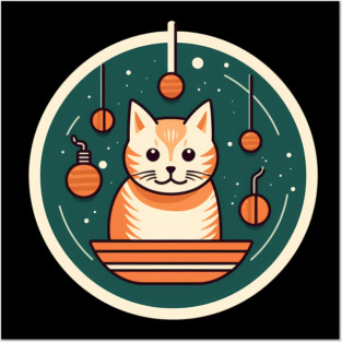 Manx Cat Xmas Xmas Ornament, Love Cats Posters and Art