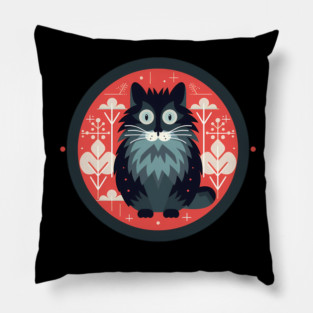 Norwegian Forest Cat Xmas Ornament, Love Cats Pillow