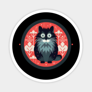 Norwegian Forest Cat Xmas Ornament, Love Cats Magnet