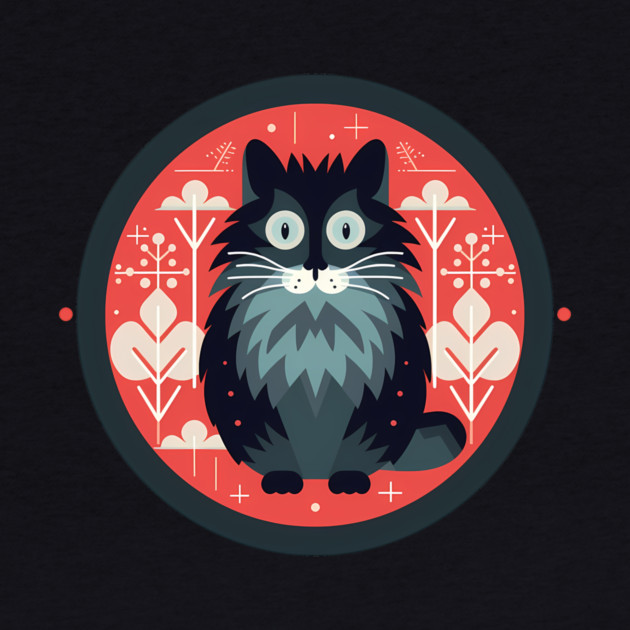 Norwegian Forest Cat Xmas Ornament, Love Cats by logiamerch