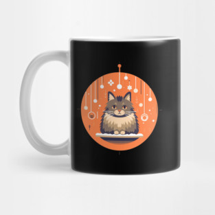 Norwegian Forest Cat Xmas Ornament, Love Cats Mug