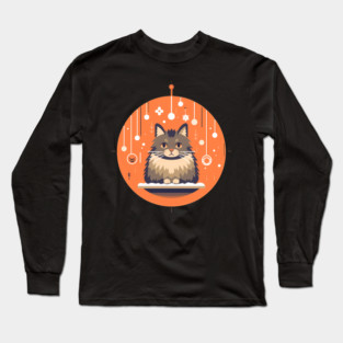 Norwegian Forest Cat Xmas Ornament, Love Cats Long Sleeve T-Shirt
