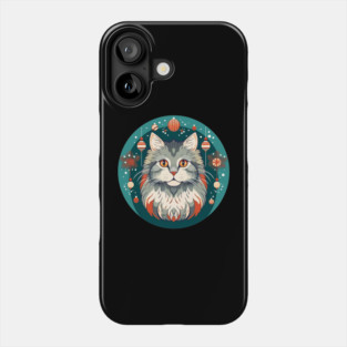 Norwegian Forest Cat Xmas Ornament, Love Cats Phone Case