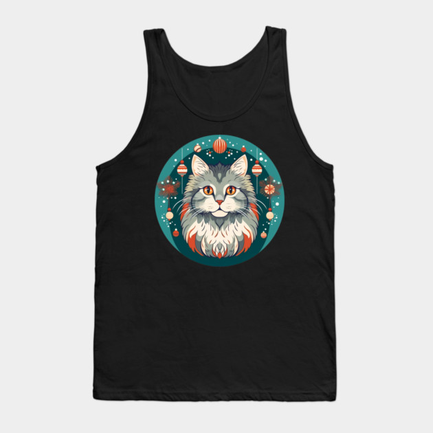 Norwegian Forest Cat Xmas Ornament, Love Cats Tank Top by logiamerch