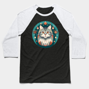 Norwegian Forest Cat Xmas Ornament, Love Cats Baseball T-Shirt