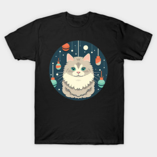 Norwegian Forest Cat Xmas Ornament, Love Cats T-Shirt