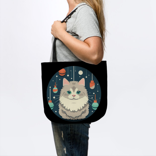 Norwegian Forest Cat Xmas Ornament, Love Cats by logiamerch