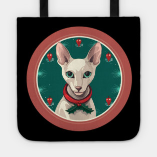 Oriental Shorthair Cat Xmas  Ornament, Love Cats Tote