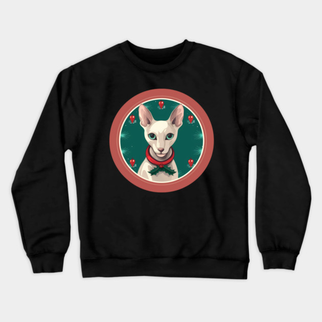 Oriental Shorthair Cat Xmas  Ornament, Love Cats Crewneck Sweatshirt by logiamerch