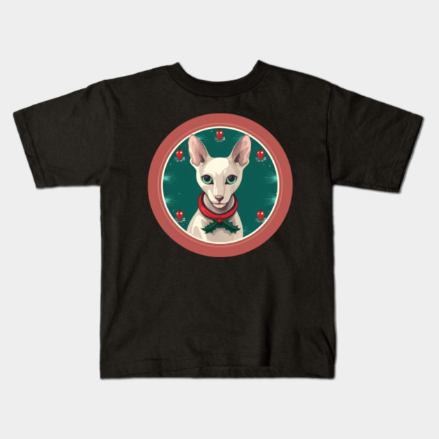 Oriental Shorthair Cat Xmas  Ornament, Love Cats Kids T-Shirt by logiamerch