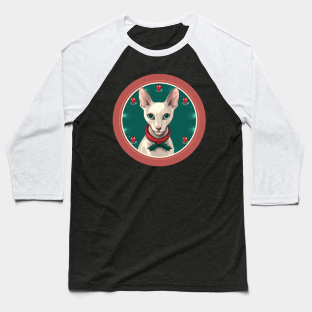 Oriental Shorthair Cat Xmas  Ornament, Love Cats Baseball T-Shirt by logiamerch