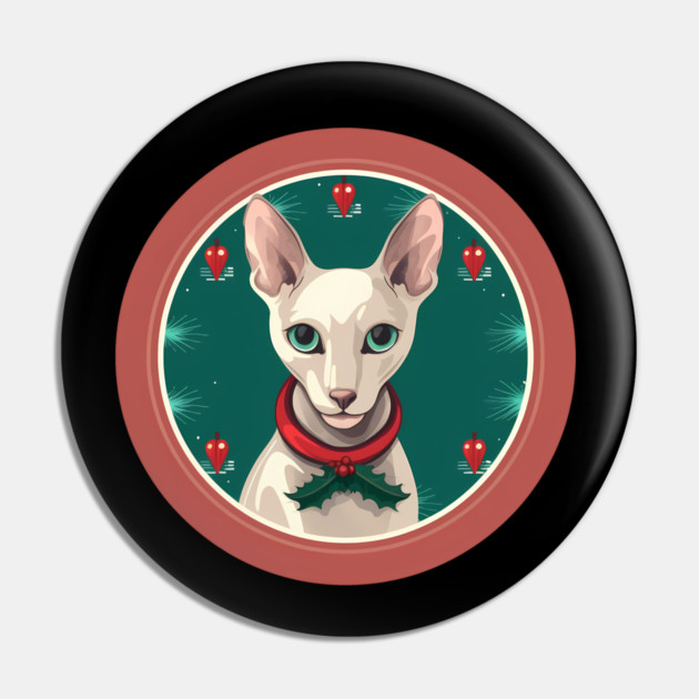 Oriental Shorthair Cat Xmas  Ornament, Love Cats Pin by logiamerch