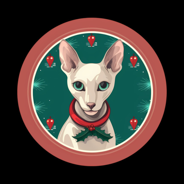 Oriental Shorthair Cat Xmas  Ornament, Love Cats by logiamerch