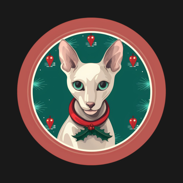 Oriental Shorthair Cat Xmas  Ornament, Love Cats by logiamerch