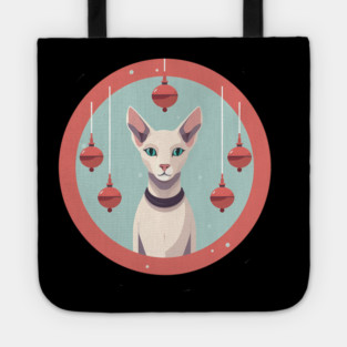 Oriental Shorthair Cat Xmas  Ornament, Love Cats Tote