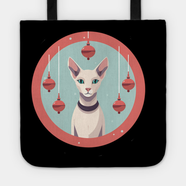 Oriental Shorthair Cat Xmas  Ornament, Love Cats Tote by logiamerch